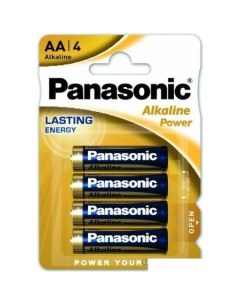 Батарейка Alkaline Power AA 4 шт LR6/4BL Panasonic