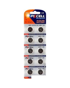 Батарейка Super Akaline Button Cell AG10/LR54 10 шт. Pkcell