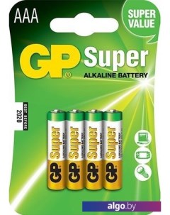 Батарейки Super Alkaline AAA 4 шт. Gp