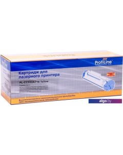 Картридж PL-CC532A/718-Y (аналог HP CC532A) Profiline