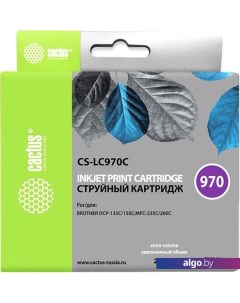 Картридж CS-LC970C (аналог Brother LC970C) Cactus