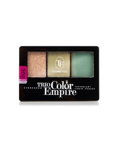 Тени для век Трехцветные компактные Trio Empire Color Eyeshadow Tf