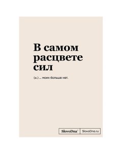 Блокнот SlovoDna. В самом расцвете сил (А5,128 стр.,С НОВЫМ КОНТЕНТОМ)16+ Эксмо