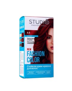 Стойкая краска для волос FASHION COLOR Студио Профешнл, вишнёвый, 6.5, 115 мл Studio professional