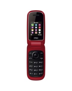 Сотовый телефон 108R 1,8", microSD, 0,3МП, 2 sim, красный Inoi