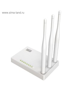 WI-FI роутер беспроводной WF2409E, 300 Мбит/с, 4 порта 100 Мбит/с, белый Netis