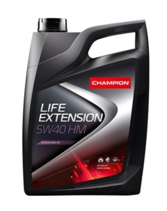 Моторное масло Life Extension HM 5W-40 5л Champion