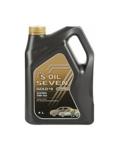 Моторное масло Gold №9 A3/B4 5W40 / E108222 S-oil seven