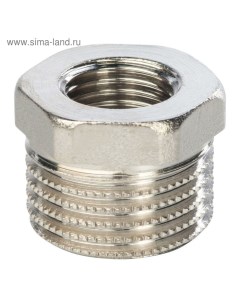 Футорка SFT-0029-001214, 1/2" x 1/4", никелированная латунь Stout