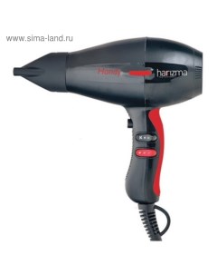 Фен Harizma h10214 Handy, 2000 Вт, 2 скорости, 3 температурных режима, черный