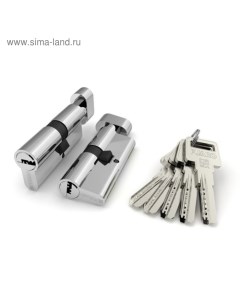 Цилиндровый механизм R602/90 (35х10х45) CP, с вертушкой, 5 ключей, цвет хром Fuaro