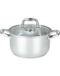 Кастрюля со стеклянной крышкой нержавеющая сталь, 22x12.5 см YWA3818-6 Easy cook