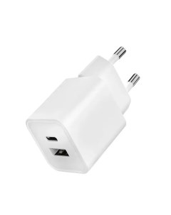 Сетевое зарядное G-Charge USB-C+USB-A 30W (белый) Vlp