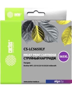 Картридж CS-LC565XLY (аналог Brother LC565XLY) Cactus