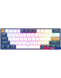 Клавиатура RK61 Plus RGB (белый, RK Cyan) Royal kludge