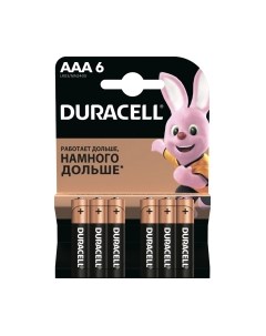 Комплект батареек LR03/MN2400/AAA 6BL Duracell