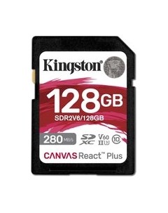 Карта памяти Canvas React Plus SDXC UHS-II 128GB (SDR2V6/128GB) Kingston