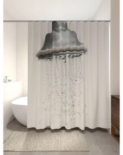 Штора для ванной с утяжелителем SHOWER, 180х200 см, PLE Primanova