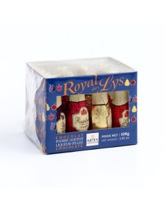 Шоколад фигурный новогодний ROYAL DES LYS, с ликером, 9 г х 12 шт Abtey