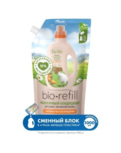 Кондиционер для белья BIO-SOFT Refill, мандарин, 1 л Biomio