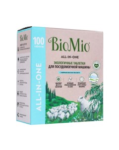 Таблетки для посудомоечной машины BIO-TABS MULTI с эвкалиптом, 100 шт Biomio