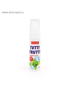 Гель-смазка TUTTI-FRUTTI OraLove Сладкая Мята, на водной основе, съедобная, 30 мл Лаборатория ''биоритм''