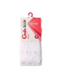 Колготки детские со звёздочками из люрекса Conte Kids Tip-Top, рост 128-134 см, цвет белый Conte elegant