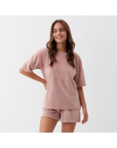 Костюм женский (футболка и шорты) Plushy р. 40-42, розовый Kaftan