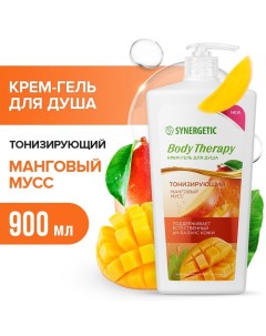 Крем-гель для душа тонизирующий манговый мусс, 900 мл Synergetic