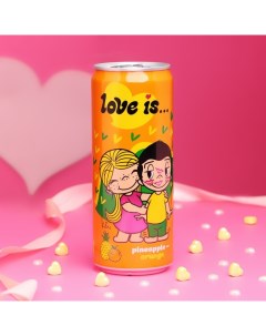 Вода газированная, с ананасом и апельсином, 330 мл Love is