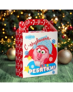 Новогодний подарок, сладкий, детский "Смешарики", конфеты, 350 г Рубин