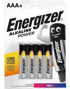 Батарейка AlkalinePower LR03/AAA 4шт Energizer