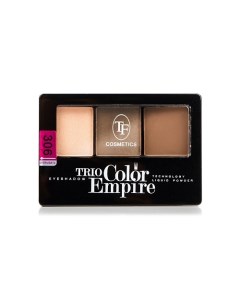 Тени для век Трехцветные компактные Trio Empire Color Eyeshadow Tf