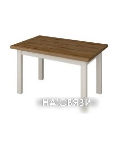 Кухонный стол Кастусь 120-160x75 (дуб вотан/белый) Senira