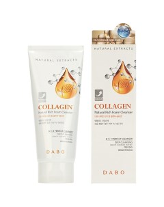 Пенка для умывания c коллагеном Collagen Natural Rich Foam Cleanser Dabo