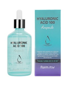 Сыворотка для лица ампульная с гиалуроновой кислотой Hyaluronic Acid 100 Ampoule Farmstay