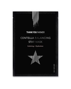 Маска для лица тканевая увлажняющая с центеллой Centella Balancing Star Mask Thank you farmer