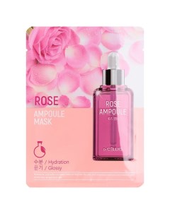 Маска для лица тканевая Rose Ampoule Mask Dr.cellio