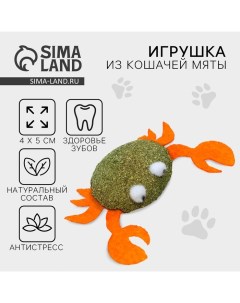 Игрушка для кошек «Краб» из кошачьей мяты, 4 х 5 см Пушистое счастье