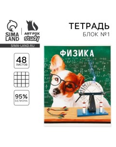 Тетрадь предметная 48 листов, А5, МИЛЫЕ ПИТОМЦЫ, со справочными материалами «1 сентября: Физика», об Artfox study