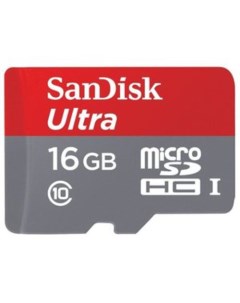 Карта памяти Ultra SDSQUNS-016G-GN3MA microSDHC 16GB (с адаптером) Sandisk