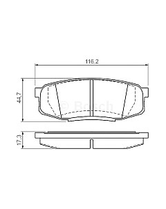 Тормозные колодки 0986494380 Bosch