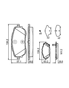 Тормозные колодки Bosch