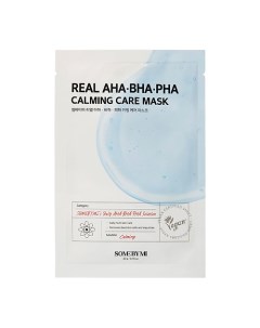 Маска для лица REAL с AHA, BHA, PHA-кислотами (отшелушивающая и успокаивающая) 20.0 Some by mi