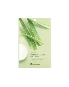 Маска для лица успокаивающая с экстрактом алоэ Sleeping beauty face mask Face republic