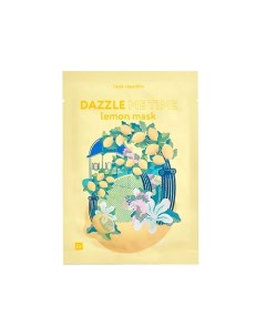 Маска для лица придающая сияние с экстрактом лимона Dazzle me time lemon mask Face republic