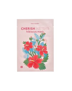 Маска для лица питающая с гибискусом Cherish me time hibiscus mask Face republic