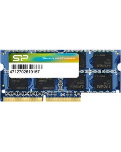 Оперативная память 8GB DDR3 SO-DIMM PC3-12800 (SP008GBSTU160N02) Silicon power