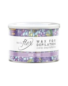 Воск для депиляции Flex Вино в банке Italwax