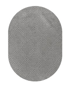 Ковер (0,75х1,5) GABARDINE K5052-GREY-OVAL Linea hali